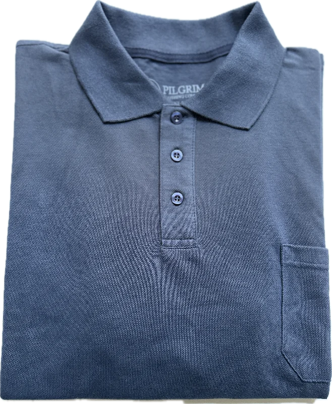 3 button Polo - Navy