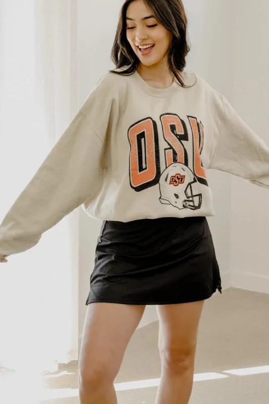 Livy Lu: OSU Helmet Fade Thrifted Sweatshirt