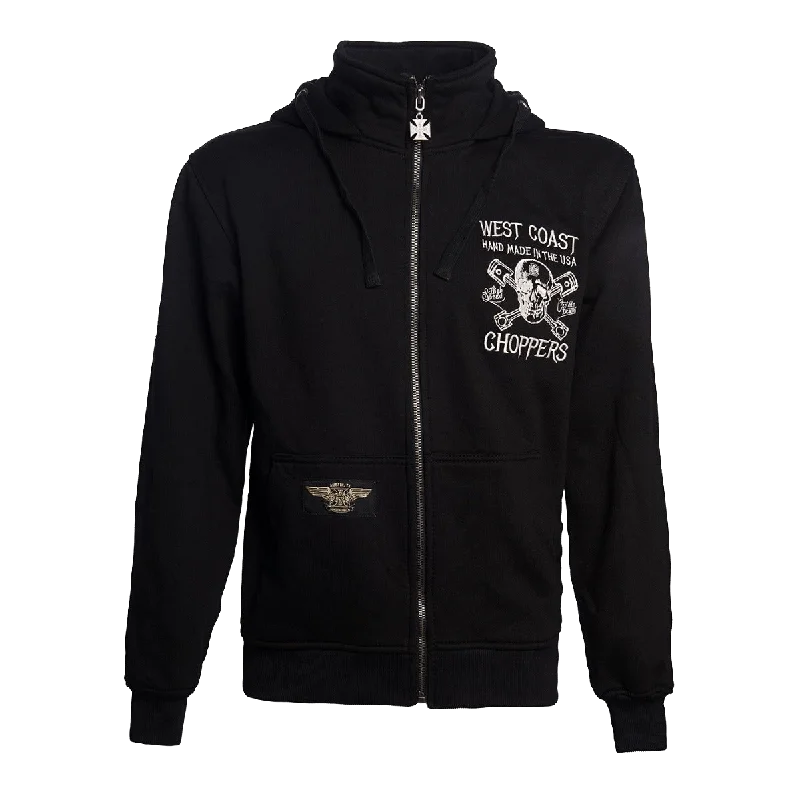 WCC HIGH SPEED ZIP HOODY - BLACK