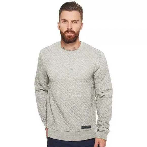 ZR Quilted Cubes Light Grey  Sweatshirt 13620