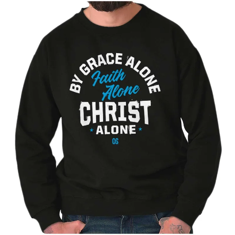 Grace Faith Christ Alone Crewneck Sweatshirt