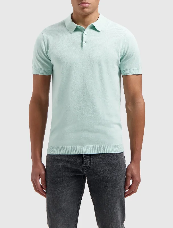 Essential Knitwear Polo | Mint