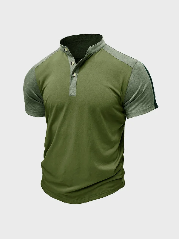 Sporty Men's Henley Tee