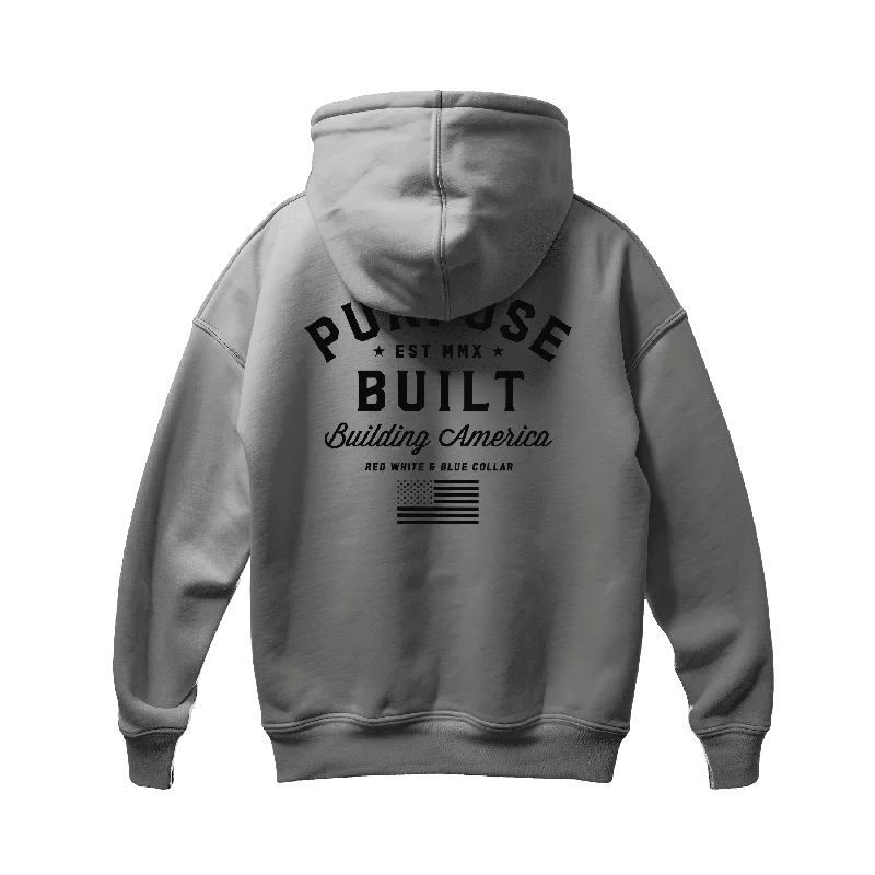 Freedom Hoodie - Heathered Grey