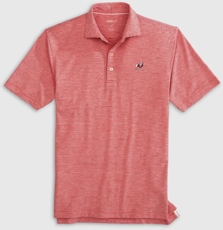 johnnie-o Newton Polo UGA RED1