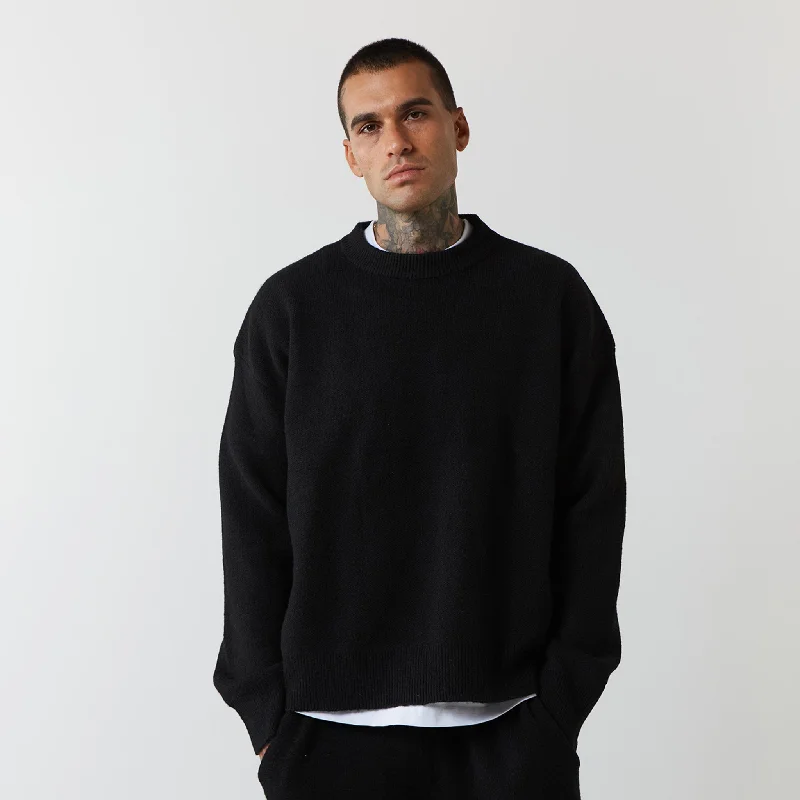 Knitted Crewneck | Black