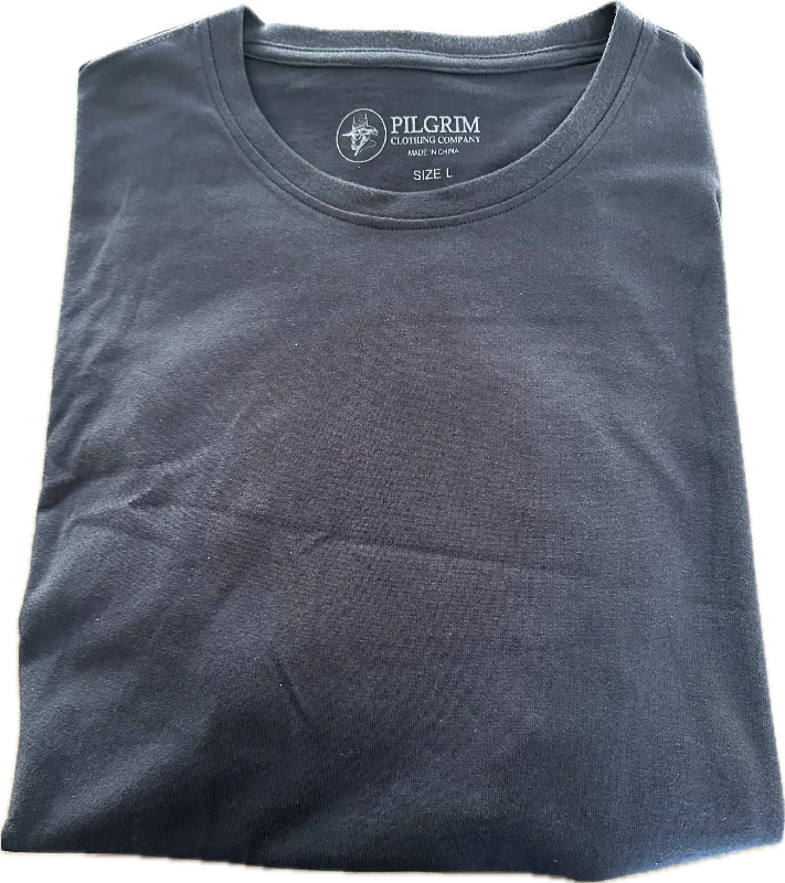 Crew Neck Tee Shirt - Navy