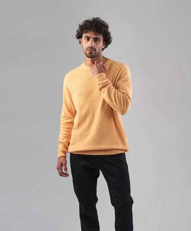 Round Neck Sweater - ORANGE