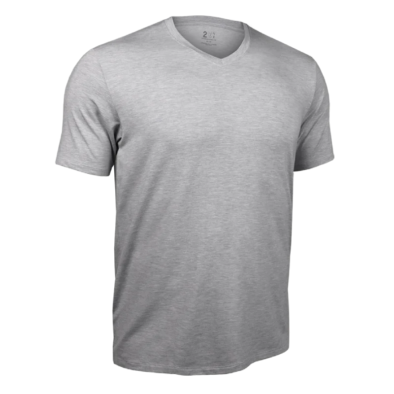 2UNDR Luxury V Neck Tee - GREY