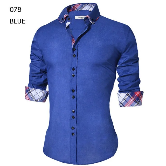 Long Sleeve Slim Fit Dress Shirt (4 colors)