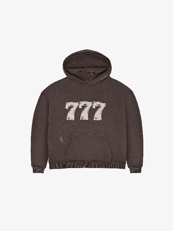 DARK BROWN HOODED "777"