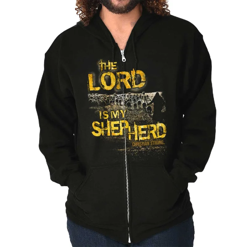 The Lord Is My Shepherd Zip Hoodie