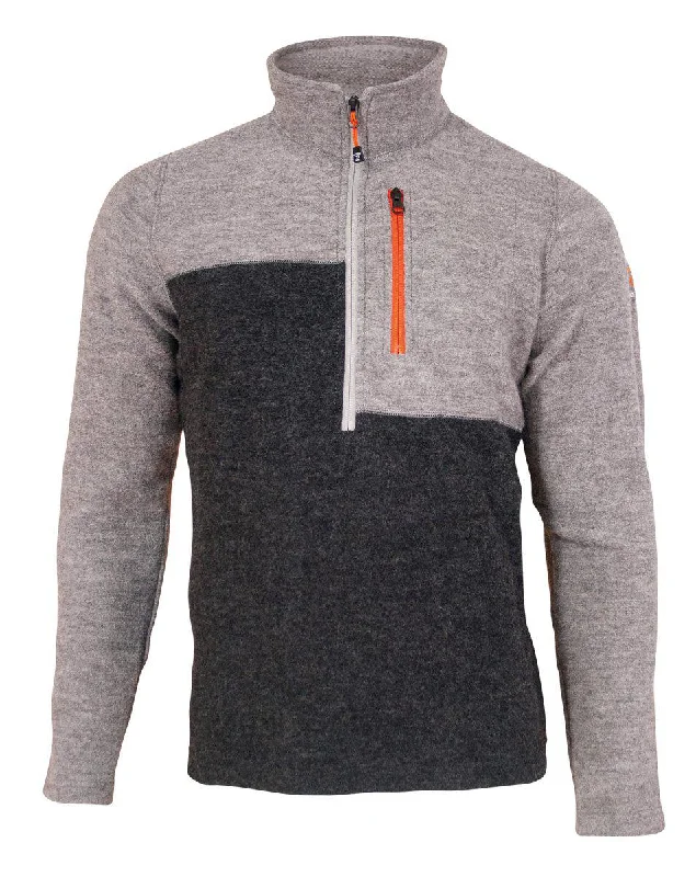 ZIGGY HALF ZIP — GREY