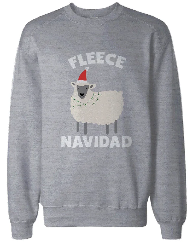 Feliz Navidad Christmas Sweatshirts Funny Holiday Pullover Fleece Sweaters