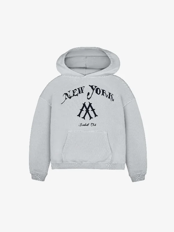 LIGHT GREY HOODED "NEW YORK"