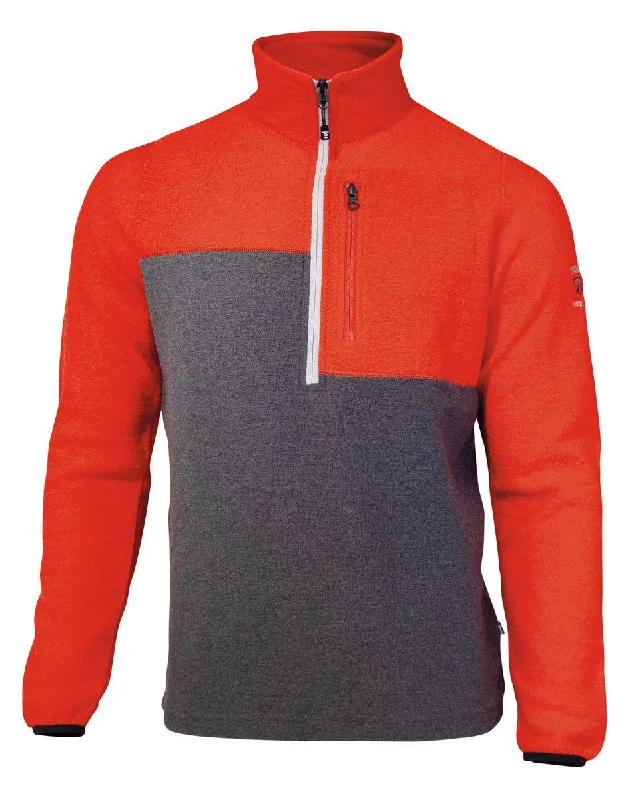 ZIGGY HALF ZIP — FIERY RED