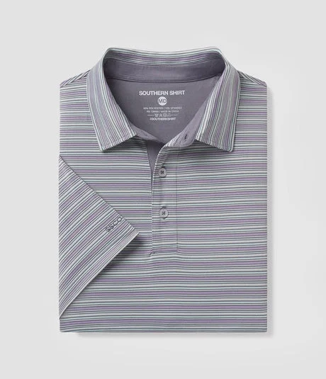 Southern Shirt Sawgrass Stripe Perf. Polo