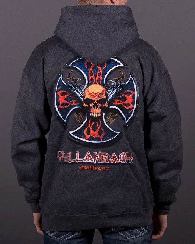 Skull & Pipes Hooded Pullover