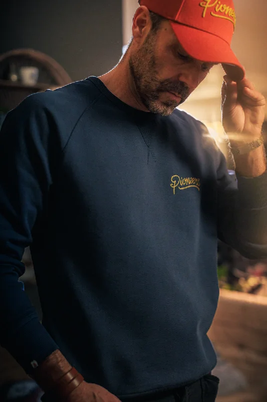 &SONS Embroidered Pioneers Sweatshirt Navy