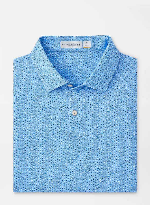 Peter Millar Featherweight Royal Flush Polo COTTAGE BLUE