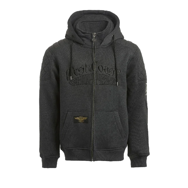 Choppers por Vida Zip Hoody - Grey Melange