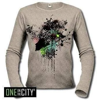 Fleur : Women's T-shirt Long Sleeve ONE IN THE CITY 00275