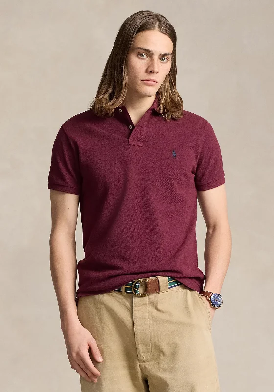 Ralph Lauren Classic Mesh Polo Shirt, Wine Heather