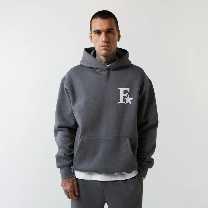 Star Icon Hoodie | Mid Grey