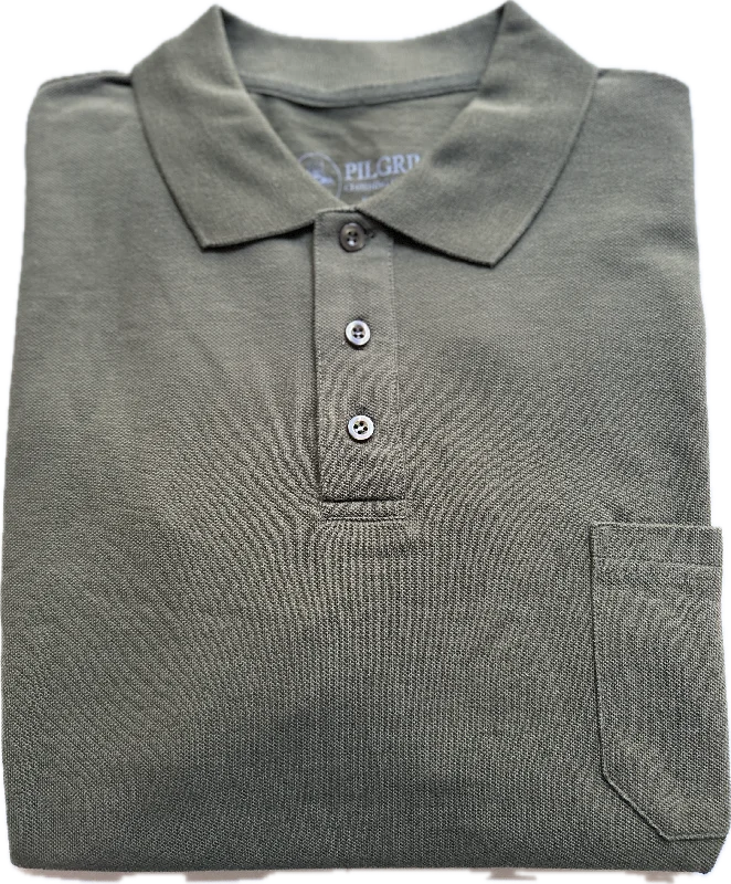 3 button Polo - Khaki