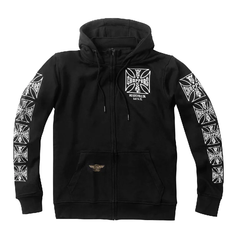 WCC DOMINATOR EMBROIDERED ZIP HOODY - BLACK