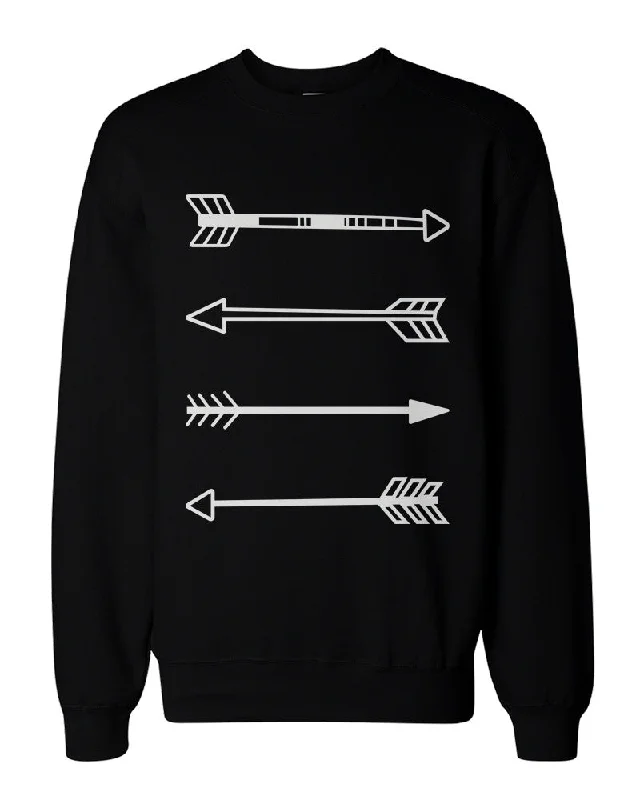 Tribal Arrows Graphic Sweatshirts - Unisex Black Sweatshirt