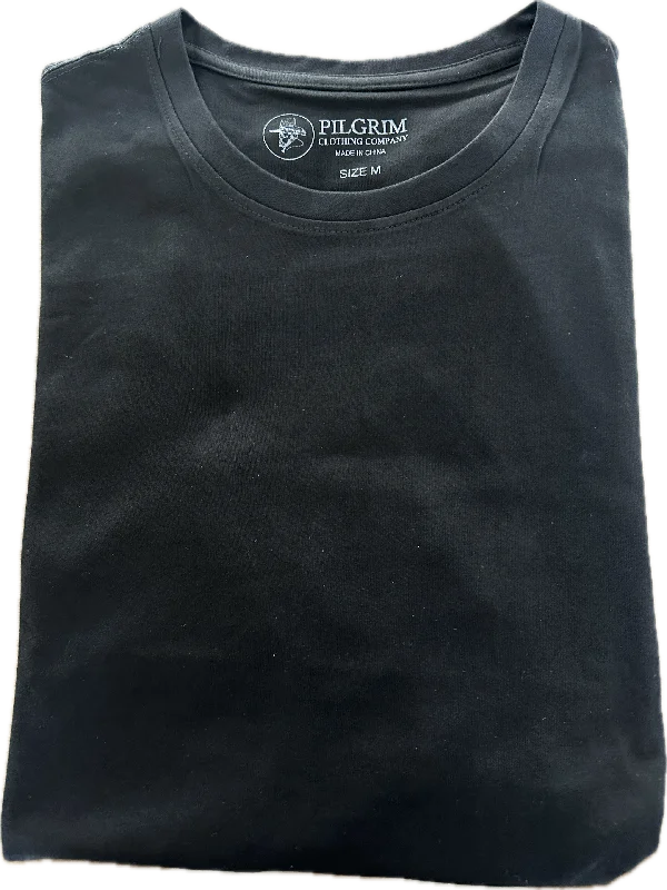 Crew Neck Tee Shirt - Black