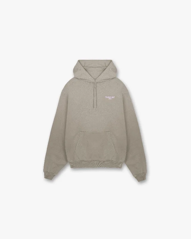 Team 247 Oversized Hoodie - Khaki Lilac