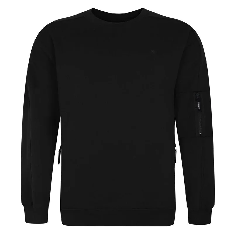 Espionage LW152 Cut and Sew Sweat Shirt in Black 2XL-8XL