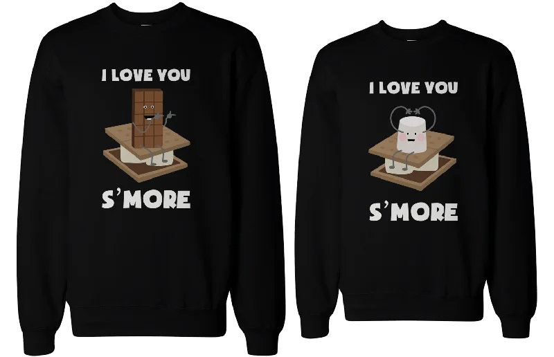 I Love You S'more Matching Couple Sweatshirts Cute Valentine's Day Gift