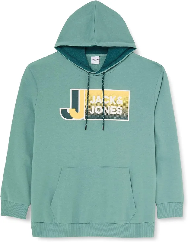 Jack & Jones Pull Over Hooded Top Sweatshirt in Sizes 1XL TO 6XL