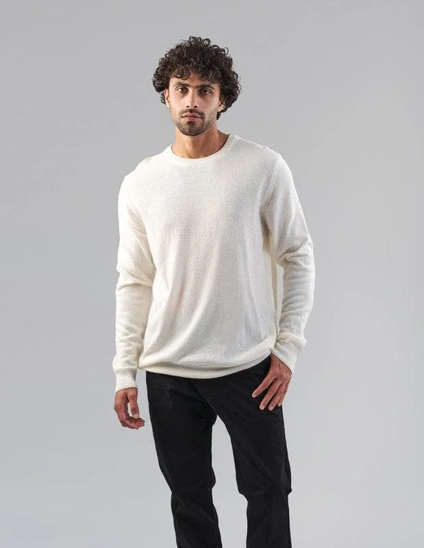 Round Neck Sweater - OFF WHITE