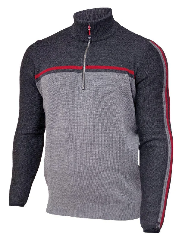 SVANTE HALF ZIP — GREY