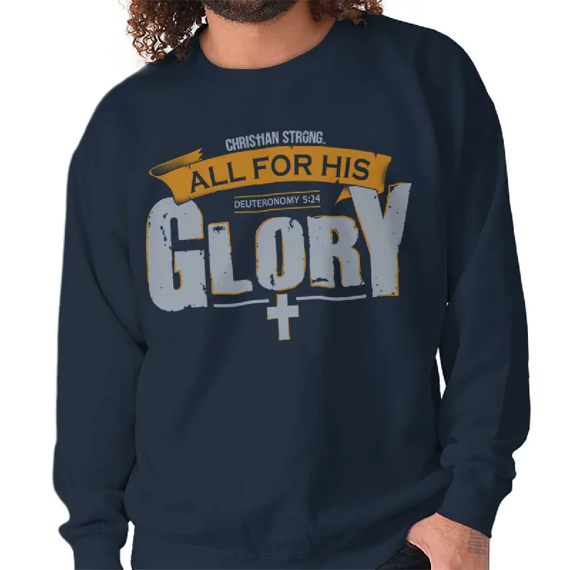 All for His Glory Crewneck Sweatshirt