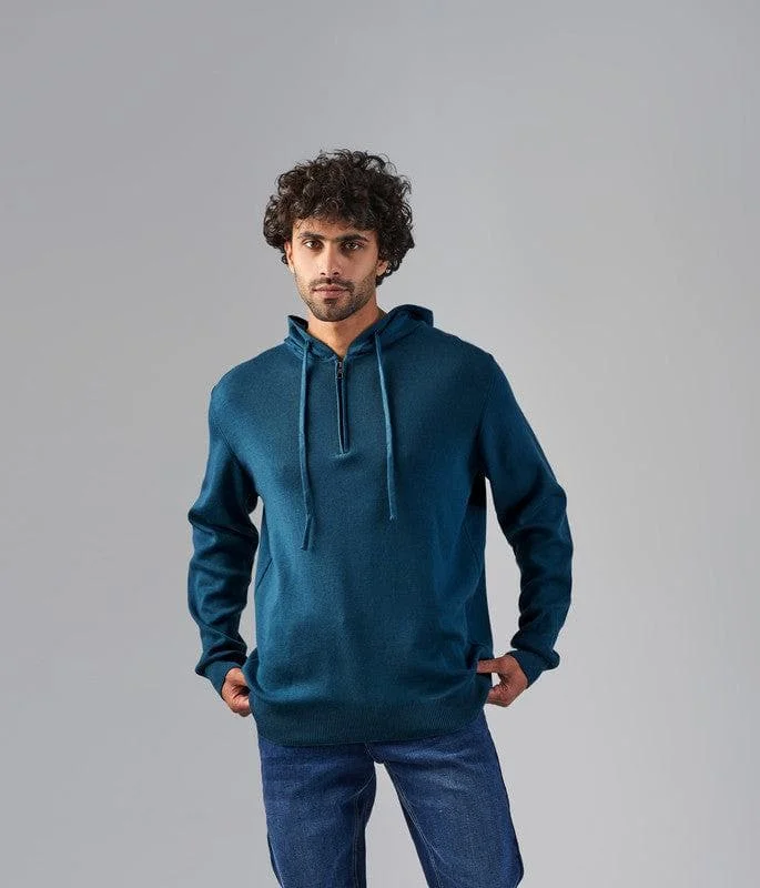 KNIT HOODIE   - GINZARY