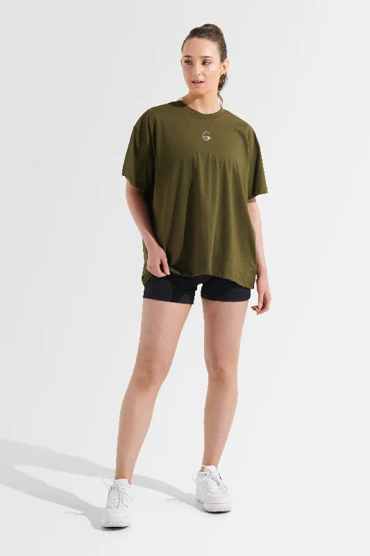 Adapt Oversized Tee - Army Green