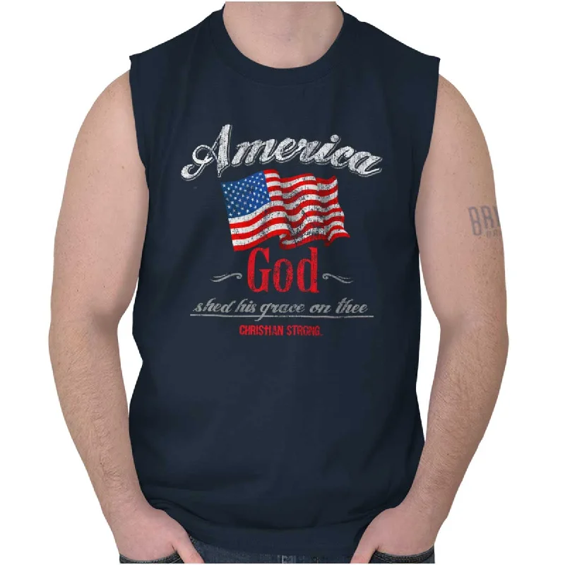 America God Sleeveless T-Shirt