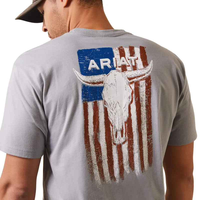 Ariat Steer Skull Flag T-Shirt