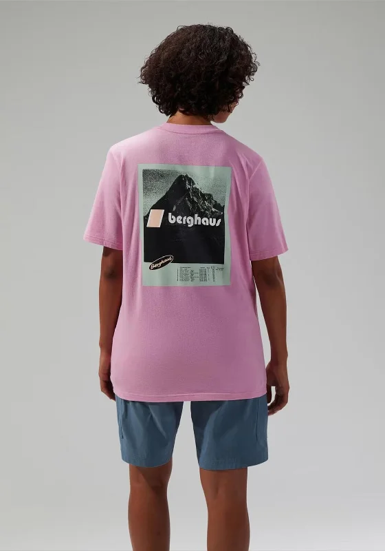 Berghaus Unisex Natural Grit Logo T-Shirt, Pink