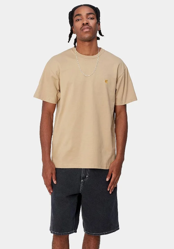 Carhartt WIP Chase Crew Neck T-Shirt, Sable