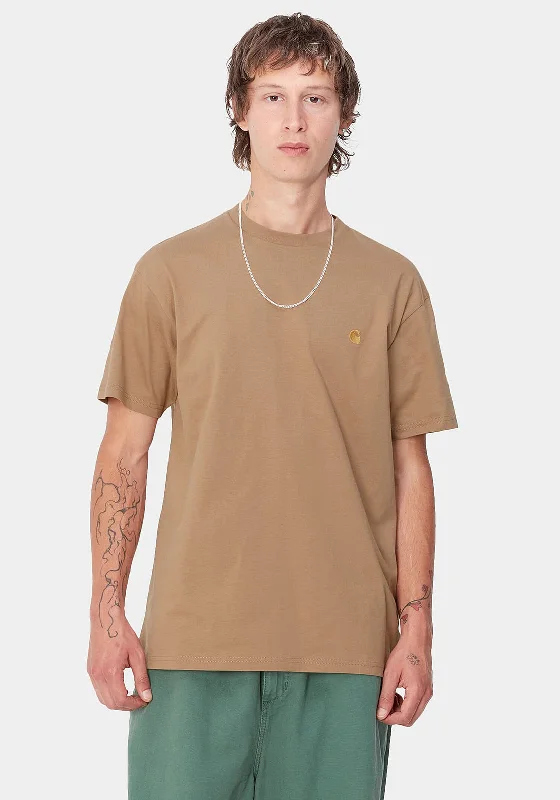 Carhartt WIP Chase Crew Neck T-Shirt, Peanut