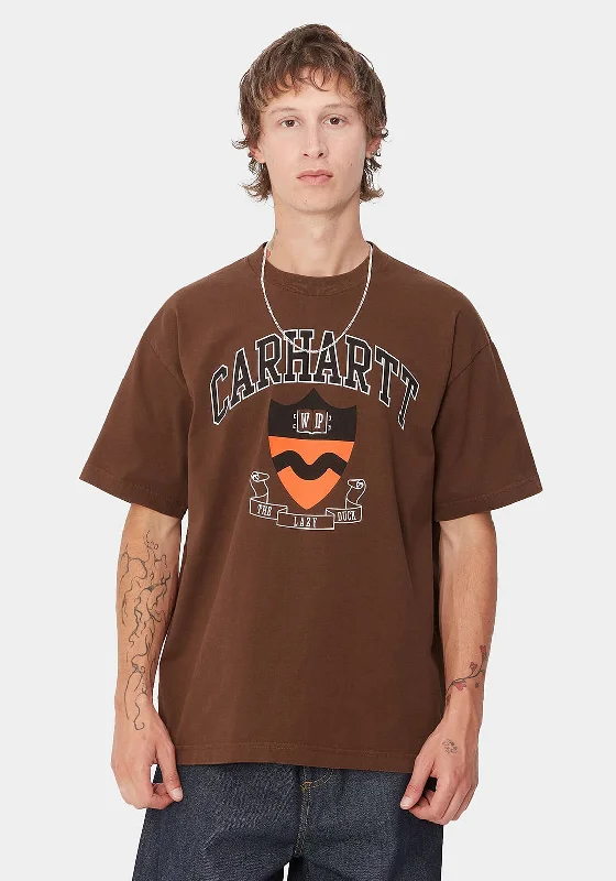 Carhartt WIP Lazy Duck Academy T-Shirt, Brown