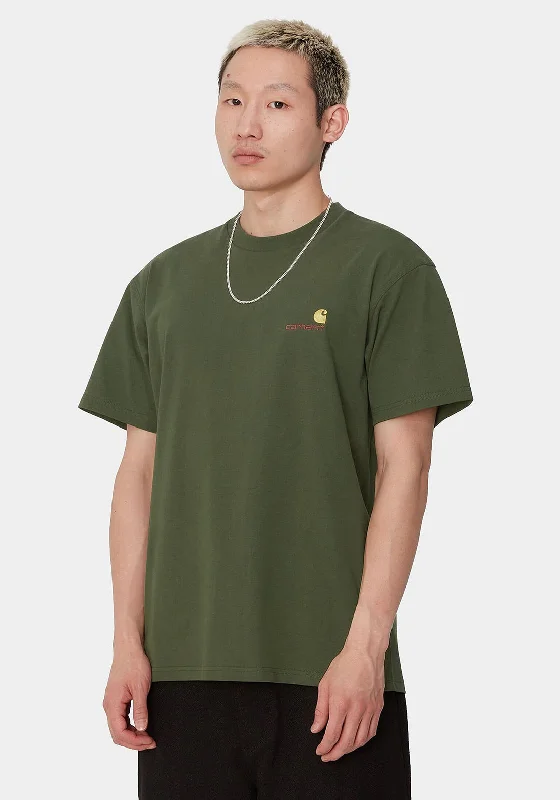 Carhartt WIP American Script T-Shirt, Tarragon