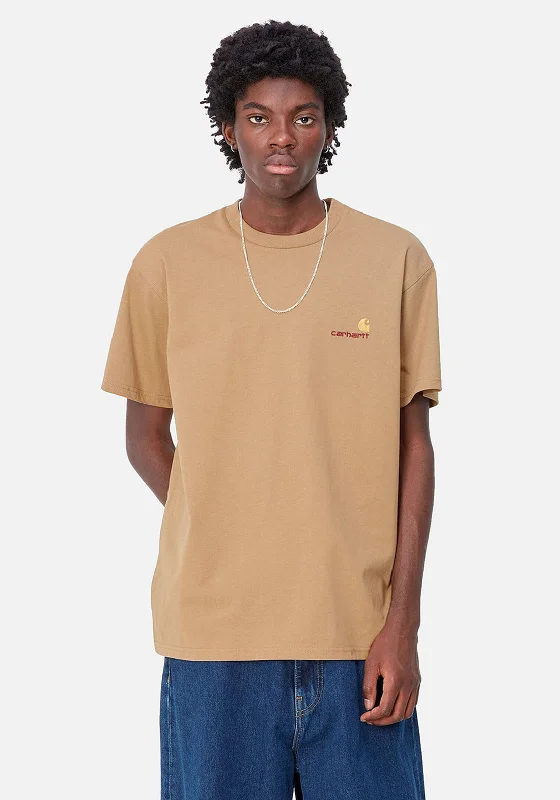 Carhartt WIP American Script T-Shirt, Peanut