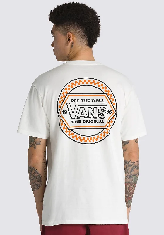 Vans Circle Checker Drop V T-Shirt, Marshmallow